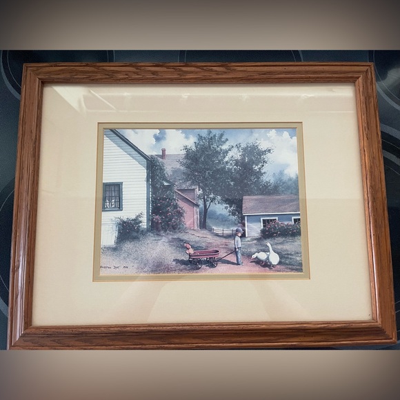 Vintage painting with ducks - Picture 2 of 4